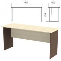 Стол письменный "Канц", 1600х600х750 мм, цвет дуб молочный/венге (КОМПЛЕКТ) - Премиум Сервис