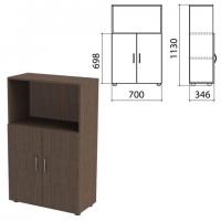 Шкаф полузакрытый "Канц", 700х350х1130 мм, цвет венге (КОМПЛЕКТ) - Премиум Сервис