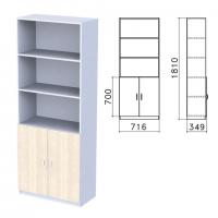 Шкаф полузакрытый "Бюджет", 716х349х1810 мм, дуб шамони светлый (КОМПЛЕКТ) - Премиум Сервис