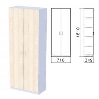 Шкаф закрытый "Бюджет", 716х349х1810 мм, дуб шамони светлый (КОМПЛЕКТ) - Премиум Сервис