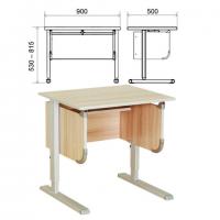 Стол-парта регулируемый "ДЭМИ" СУТ.28, 900х530х530-815 мм, серый/ясень (КОМПЛЕКТ) - Премиум Сервис