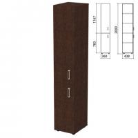 Шкаф закрытый "Приоритет", 360х438х2000 мм, 4 полки, венге (КОМПЛЕКТ) - Премиум Сервис