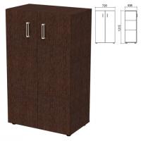 Шкаф закрытый "Приоритет" 720х438х1215 мм, 2 полки, венге (КОМПЛЕКТ) - Премиум Сервис