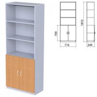 Шкаф полузакрытый "Бюджет", 716х349х1810 мм, груша ароза (КОМПЛЕКТ) - Премиум Сервис