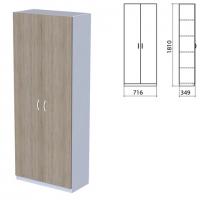 Шкаф закрытый "Бюджет", 716х349х1810 мм, дуб сонома (КОМПЛЕКТ) - Премиум Сервис