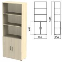 Шкаф полузакрытый "Канц", 700х350х1830 мм, цвет дуб молочный (КОМПЛЕКТ) - Премиум Сервис