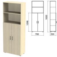 Шкаф полузакрытый "Канц", 700х350х1830 мм, цвет дуб молочный (КОМПЛЕКТ) - Премиум Сервис