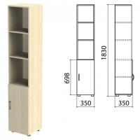 Шкаф полузакрытый "Канц", 350х350х1830 мм, цвет дуб молочный (КОМПЛЕКТ) - Премиум Сервис