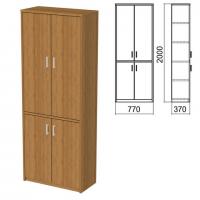 Шкаф закрытый "Арго", 770х370х2000 мм, орех (КОМПЛЕКТ) - Премиум Сервис