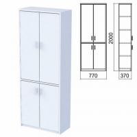 Шкаф закрытый "Арго", 770х370х2000 мм, серый (КОМПЛЕКТ) - Премиум Сервис