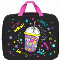 Папка на молнии с ручками BRAUBERG А4, 1 отделение, полиэстер, 80 мм, "Pop style", 271480 - Премиум Сервис