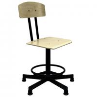 Стул кресло кассира, швеи, ресепшен РС37/РС67ЛФ, на винте, без подлокотников, фанера - Премиум Сервис