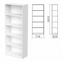 Шкаф (стеллаж) "Бюджет", 716х333х1810 мм, 4 полки, белый, 402651-290 - Премиум Сервис