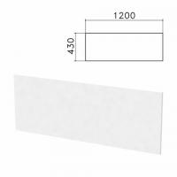 Экран-перегородка "Бюджет", 1200х16х430 мм, белый (КОМПЛЕКТ С ФУРНИТУРОЙ) - Премиум Сервис