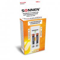 Зарядное устройство SONNEN BC2 + аккумулятор 1000мАч, АAА, 2 шт, КОМПЛЕКТ, в блистере, 455004 - Премиум Сервис