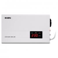 Стабилизатор SVEN SLIM-500 LCD, 400Вт, 140-260В, 1 евророзетка, настенное крепление,, SV-012809 - Премиум Сервис