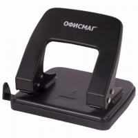 Дырокол металлический ОФИСМАГ, до 25 листов, черный, 229693 - Премиум Сервис