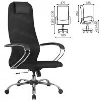 Кресло BRABIX PREMIUM "Ultimate EX-800" хром, плотная двойная сетка Х2, черное, 532911 - Премиум Сервис