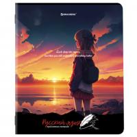 Тетрадь предметная ANIME GIRLS 48л, матовая ламинация, РУССКИЙ ЯЗЫК, линия, подсказ, BRAUBERG, 404755 - Премиум Сервис