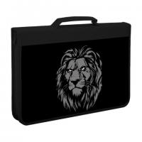 Папка на молнии BRAUBERG А4 с ручкой, с органайзером, 1 отделение, Savage lion, 272218 - Премиум Сервис