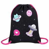 Мешок для обуви BRAUBERG PREMIUM, карман, подклад., светоотр., 43х33 см, Space sweets, 272422 - Премиум Сервис