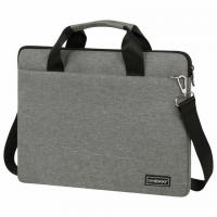 Сумка портфель HEIKKI PROFITABLE (ХЕЙКИ) с отд. для ноутбука 14", багаж лента, сер, 26х36х3 см, 272597 - Премиум Сервис