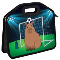 Папка-сумка ЮНЛАНДИЯ, 1 отделение, фетровые ручки, 34х30х11см, Capyball, 272207 - Премиум Сервис