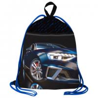 Мешок для обуви BRAUBERG, с петлей, светоотр.полоса, 2 отделения, 46х36 см, Super car, 272397 - Премиум Сервис