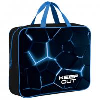 Папка на молнии с ручками BRAUBERG А4, 1 отделение, полиэстер, 80мм, Digital lava, 272182 - Премиум Сервис