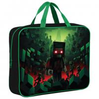 Папка на молнии с ручками BRAUBERG А4, 1 отделение, полиэстер, 80мм, Night warrior, 272183 - Премиум Сервис