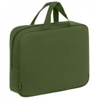 Папка на молнии с ручками STAFF EVERYDAY А4, 1 отделение, полиэстер, 80мм, хаки, 272186 - Премиум Сервис