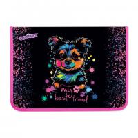 Папка для труда на молнии ЮНЛАНДИЯ А4, 1 отделение, откидная планка, органайзер, True friend, 272221 - Премиум Сервис