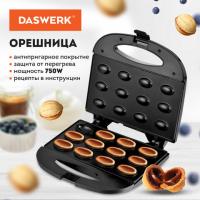 Электровафельница-орешница антипригарная, 6 орешков, 750 Вт, DASWERK, WM-8, 455655 - Премиум Сервис