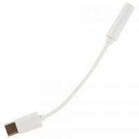 Переходник для наушников с Type-C на AUX (MINI JACK 3.5 мм), MB mObility, белый, УТ000025651 - Премиум Сервис