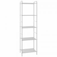 Стеллаж на металлокаркасе "Валенсия-15", 455*300*1555 мм, 5 полок, белый, СТВ15 Б - Премиум Сервис