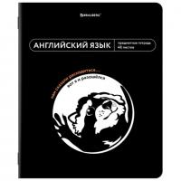 Тетрадь предметная МЕМЫ 48 л., TWIN-лак, АНГЛИЙСКИЙ ЯЗЫК, клетка, подсказ, BRAUBERG, 405098 - Премиум Сервис