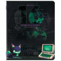 Тетрадь предметная ДАТЫ 48 л., TWIN-лак, ИНФОРМАТИКА, клетка, подсказ, BRAUBERG, 405128 - Премиум Сервис