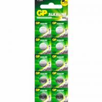 Батарейки КОМПЛЕКТ 10 шт., GP Alkaline, 189A (G10, LR54), алкалиновые, отрывной блок, 189FRA-2C10 - Премиум Сервис