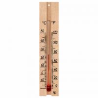 Термометр комнатный, "ДЕРЕВЯННЫЙ", диапазон: от 0 до +50 °C, ПТЗ, ТБ-206 - Премиум Сервис
