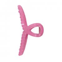 Краб для волос "Петелька", 11 см, глянцевый, розовый MONTE VITA 457007 - Премиум Сервис