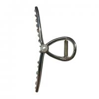 Краб для волос "Петелька", 11 см, с жемчужинкой, серебристый MONTE VITA 457017 - Премиум Сервис