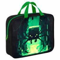 Папка на молнии с ручками BRAUBERG А4, 1 отделение, полиэстер, 80 мм, Digital spider, 273303 - Премиум Сервис