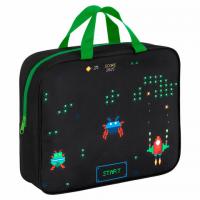 Папка на молнии с ручками BRAUBERG А4, 1 отделение, полиэстер, 80 мм, Space strike, 273306 - Премиум Сервис