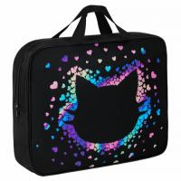 Папка на молнии с ручками BRAUBERG А4, 1 отделение, полиэстер, 80 мм, Pretty face, 273307 - Премиум Сервис