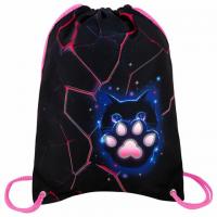 Мешок для обуви BRAUBERG PREMIUM, карман, подкладка, светоотражайка, 43х33 см, Pink lava, 273441 - Премиум Сервис