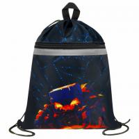 Мешок для обуви BRAUBERG, с петлей, светоотражающая полоса, 2 отделения, 46х36 см,Fire spider,273450 - Премиум Сервис