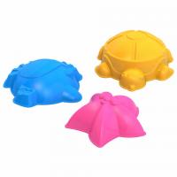 Формочки для песка " Морские", набор 3 шт, размер единицы 8x8x9 см, НОРДПЛАСТ, ш/к403, 29 - Премиум Сервис