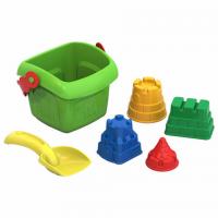 Набор для игр в песке: ведерко, совочек, 4 формочки "Башенки", НОРДПЛАСТ, ш/к20506, 431861 - Премиум Сервис