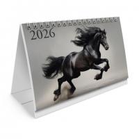 Календарь-домик настольный на гребне с бегунком, 2026г, BRAUBERG, 160х105мм, Символ года, 117268 - Премиум Сервис