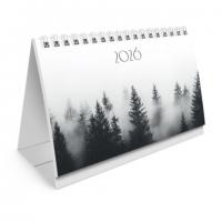 Календарь-домик настольный на гребне с бегунком, 2026г, BRAUBERG, 160х105мм, Туман, 117272 - Премиум Сервис